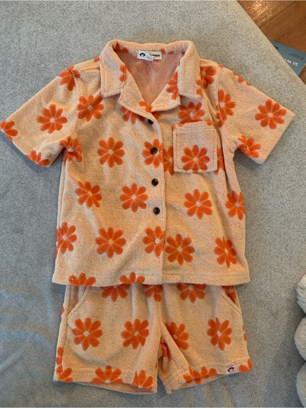 Appaman Orange Terry Matching Set